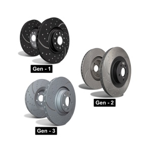 Set disc frana 2 buc., Turbo Groove, Ventilated, Cut-Drilled, spate ; stanga/dreapta, diametru exterior 320 mm, grosime 20/22 mm, potrivit CHRYSLER 300C; DODGE CHALLENGER, CHARGER 2.7-6.4 09.04- - Img 2