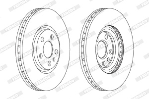 Set discuri frana (2 buc.) Fata Dreapta/Stanga potrivit CITROEN C8, JUMPY I; FIAT SCUDO, ULYSSE; LANCIA FULVIA, PHEDRA; MG MG 6; PEUGEOT 807, EXPERT 1.3-2.2D 09.68- - Img 3