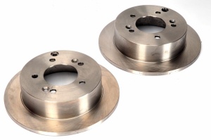 Set discuri frana (2 buc.) Spate Dreapta/Stanga potrivit HYUNDAI SONATA V, TUCSON, TUCSON/SUV, XG; KIA MAGENTIS II, SPORTAGE II, SPORTAGE III; MAZDA 3; SUBARU IMPREZA 1.6-3.5 12.98-12.15 - Img 1
