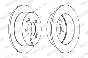 Set discuri frana (2 buc.) Spate Dreapta/Stanga potrivit HYUNDAI SONATA V, TUCSON, TUCSON/SUV, XG; KIA MAGENTIS II, SPORTAGE II, SPORTAGE III; MAZDA 3; SUBARU IMPREZA 1.6-3.5 12.98-12.15 - Img 4
