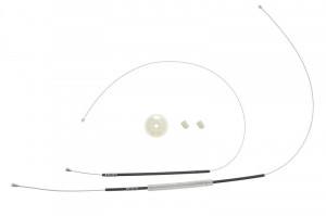 Set reparatie macara geam Fata Dreapta/Stanga potrivit VW FOX 2005-2011 - (Cabluri, electric)
