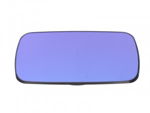 Sticla oglinda exterioara Stanga potrivit BMW 3 (E36), 5 (E34), 5 (E39) 1987-2004 - (plat, incalzita, albastru)