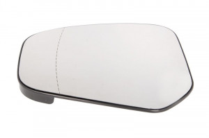 Sticla oglinda exterioara Stanga potrivit FORD TOURNEO COURIER B460, TRANSIT COURIER B460, TRANSIT COURIER B460/MINIVAN dupa 2014 - (asferica, incalzita, crom)
