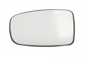 Sticla oglinda exterioara Stanga potrivit HYUNDAI I10 I 2007-2013 pana in 2010 - (convexa, crom)