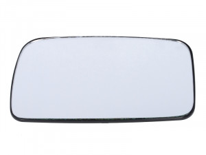 Sticla oglinda exterioara Stanga potrivit VW GOLF 2, JETTA 2 1983-1992 - (plat, crom)