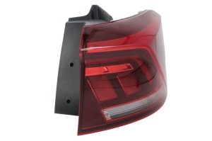 Stop spate Dreapta (exterior, LED, culoare sticla negru/rosu) potrivit VW T-ROC 2017-2022