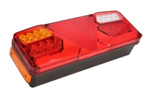Stop spate dreapta (LED, 12/24V, cu intermitent, cu lumina de ceata, lumina de marșarier, cu lumina stop, lumini parcare, reflector triunghiular, lumina laterala, conector: AMP 7PIN Bayonet) - Img 3