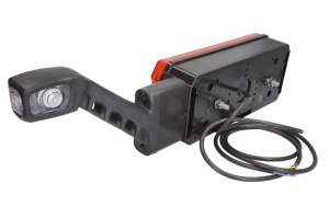Stop spate dreapta (LED, 12/24V, cu intermitent, cu lumina de ceata, lumina de marșarier, cu lumina stop, lumini parcare, reflector, cu lampă cu braț prelungit, lungimea cablu : 2m) - Img 3