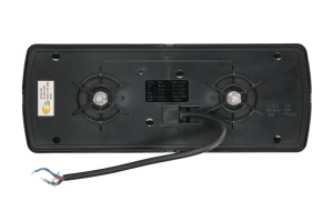 Stop spate stanga/dreapta ECOFAB (LED, 10/12/24/30V, cu intermitent, cu far de ceață, lumina de marșarier, cu stop, lumină de parcare, reflector, lungime cablu: 0,3m, fixare orizontala/fixare verticala, 330x125x35) - Img 2