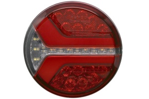 Stop spate stanga/dreapta ECOrotund (LED, 12/24V, cu lumina de ceata, lumina de marșarier, lumina parcare, fara proiector, surub, conector: 2PIN/AMP 7PIN/SUPERSEAL) - Img 1