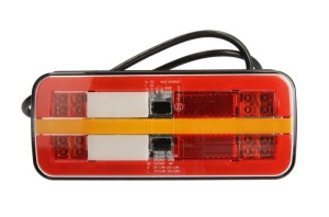 Stop spate stanga/dreapta (LED, 12/24V, cu intermitent, cu lumini ceata, lumina de marșarier, cu stop, lumina de parcare, reflector, indicator dinamic, lungime cablu: 0,2m) - Img 1