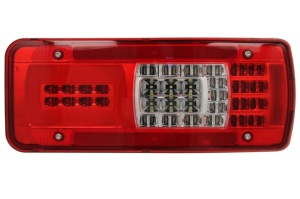 Stop spate stanga LC11 (LED, 24V, cu iluminare placuta, reflector conector: Rear HDSCS 8PIN) potrivit IVECO STRALIS I dupa 2002