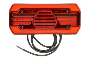 Stop spate stanga (LED, 12/24V, cu intermitent, cu far ceață, lumina de marșarier, cu stop, lumină de parcare, reflector lungime cablu: 2m) - Img 1