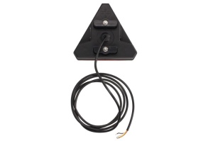 Stop spate stanga (LED, 12/24V, cu intermitent, cu stop, lumina de parcare, cu iluminare placuta, reflector triunghiular, lungime cablu: 0,2m, 163x143x75mm) - Img 2