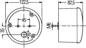 Stop stanga/dreapta (P21W, 12/24V, alb/galben, cu intermitent, lumina de marșarier) potrivit CLAAS, CATERPILLAR TH210, TH215 - Img 4