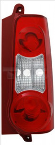Stop tripla lampa spate dreapta potrivit CITROEN BERLINGO PEUGEOT PARTNER CAROSERIE 2008-2015 - (Semnalizator alb, culoare sticla: rosu)