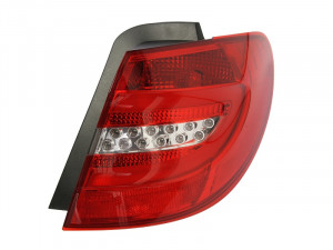 Stop tripla lampa spate dreapta potrivit MERCEDES Clasa B 2011-2014 - ( exterior , LED, Semnalizator alb, culoare sticla: rosu)