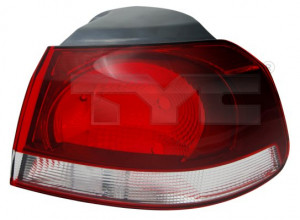 Stop tripla lampa spate dreapta potrivit VW GOLF HATCHBACK 2008-2013 - ( exterior , Semnalizator alb, culoare sticla fumuriu)