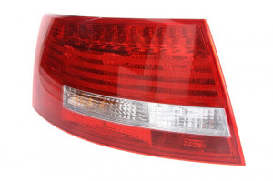 Stop tripla lampa spate stanga potrivit AUDI A6 LIMUZINA 2004-2011 - (LED, Semnalizator alb, culoare sticla: rosu)