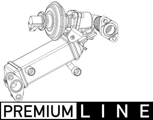 Supapa EGR (modul cu racitor) potrivit BMW 1 (E81), 1 (E82), 1 (E87), 1 (E88), 3 (E90), 3 (E91) 2.0D 06.04-12.13 - Img 1