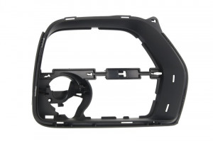 Suport far potrivit BMW X6 E71, E72 2010-2014 - fata stanga cu locas proiectoare, plastic, negru