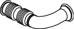 Teava esapament (lungime:408,5mm) EURO 5 potrivit DAF LF 45 GR165S1 05.06- - Img 2