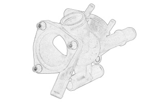 Termostat sistem racire potrivit RENAULT ESPACE III, LAGUNA I, MEGANE I, MEGANE I CLASSIC, MEGANE I COACH, MEGANE SCÉNIC 1.8/2.0 11.93-08.03 - Img 2