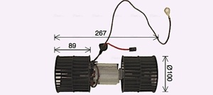 Ventilator habitaclu potrivit FORD ESCORT CLASSIC, ESCORT IV, ESCORT IV EXPRESS, ESCORT V, ESCORT V EXPRESS, ESCORT VI, ESCORT VI/KOMBI, ORION III, SIERRA, SIERRA I, SIERRA II 1.1-2.9 08.82-06.01 - Img 2