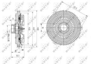 Ventilator potrivit MERCEDES M (W163) 3.2/3.7 02.98-06.05 - Img 2