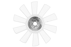 Ventilator radiator (diameter 457 mm, numar lame 10) potrivit URSUS 10014 H, 11024, 3822, 3824, 5322, 5324, 7524, 8014 H, 9014 H, 9024, 6024; ARMATRAC 1104; BASAK 2080, 2090, 2100, 2110; CASE IH 11 - Img 1