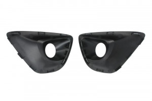 Acoperire bara fata Dreapta/Stanga potrivit OPEL VIVARO B 2014-2019 dupa 2014 - (set, cu gauri pentru lampa de ceata, plastic, negru) - Img 2