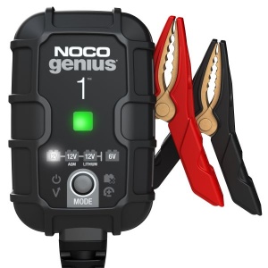 Aparat incarcat baterii auto GENIUS1EU, voltaj incarcare: 6/12 V NOCO, curent incarcare: 1A, alimentare: 120/240V, tip baterie: AGM/EFB/GEL/Li-Ion/MF/WET - Img 2