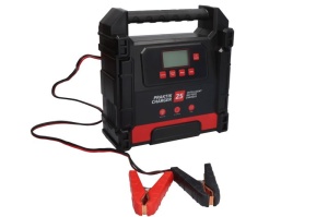 Aparat incarcat baterii auto PRAKTIK CHARGER 25 LCD, voltaj incarcare: 12/24 V IDEAL, curent incarcare: 25A, alimentare: 230V, tip baterie: AGM/EFB/GEL/LiFePO4/MF/WET - Img 1