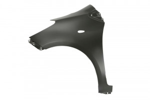Aripa fata Stanga potrivit TOYOTA YARIS 2005-2011 - (cu orificiu pentru indicator, galvanizat, certificat THATCHAM)