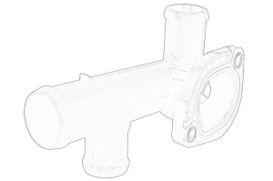 Carcasa termostat potrivit VW CRAFTER 30-35, CRAFTER 30-50 2.0D 05.11-12.16 - Img 2