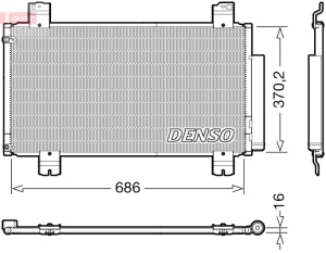 Condensator climatizare (cu uscator) potrivit HONDA ACCORD VIII 2.2D 07.08- - Img 3