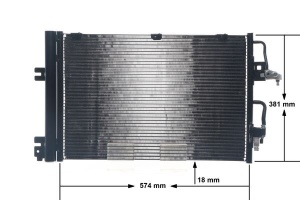 Condensator climatizare (cu uscator) potrivit OPEL ASTRA G, ASTRA H, ASTRA H CLASSIC, ASTRA H GTC, ASTRA H/KOMBI, ZAFIRA B, ZAFIRA B/MINIVAN 1.4-1.8LPG 02.98- - Img 4
