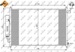 Condensator climatizare potrivit Honda FR-V (BE) 1.7 - Img 2