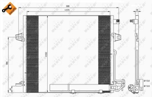 Condensator climatizare potrivit MERCEDES-BENZ M-Class (W164) ML 350 4-MATIC (164.186) - Img 4