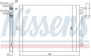 Condensator climatizare potrivit Porsche 911 996 A / A - Img 4
