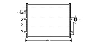 Condensator climatizare potrivit SSANGYONG ACTYON I, ACTYON II, ACTYON SPORTS I, ACTYON SPORTS II, KYRON, REXTON / REXTON II, RODIUS I 2.0D/2.3/2.7D 08.04- - Img 3