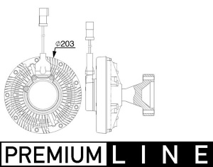 Cupla ventilator radiator (numar pini: 6) potrivit CATERPILLAR 953C, 963C, D5N, D6 N LGP, D6N, D6N LGP, D6N XL - Img 1