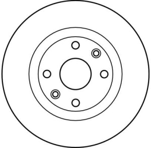 Disc frana Fata Dreapta/Stanga potrivit DACIA LOGAN, LOGAN EXPRESS, LOGAN MCV, SANDERO; NISSAN KUBISTAR; RENAULT 19 I, 19 I CHAMADE, 19 II, 19 II CHAMADE, CLIO I, CLIO II 1.0-2.0 06.89- - Img 4