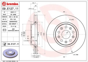 Disc frana Fata Dreapta/Stanga potrivit JEEP GLADIATOR, WRANGLER IV 2.0-3.6 09.17- - Img 1