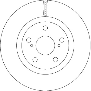 Disc frana Fata Dreapta/Stanga potrivit PONTIAC VIBE; TOYOTA AURIS, AVALON, CAMRY, MARK X ZIO I, PRIUS PLUS, RAV 4 III, RAV 4 IV 1.8H-3.5 01.05- - Img 3