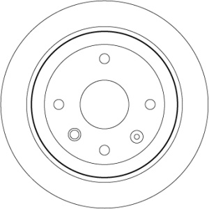 Disc frana Spate Dreapta/Stanga potrivit CHEVROLET AVEO / KALOS, LACETTI, NUBIRA; DAEWOO LACETTI, NUBIRA 1.4-2.0D 12.00- - Img 4