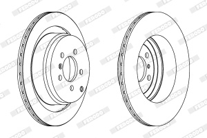 Disc frana Spate Dreapta/Stanga potrivit LAND ROVER RANGE ROVER III 3.0D-5.0 03.02-08.12 - Img 4