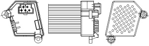 Element reglare suflanta aer (sufla controlul) potrivit BMW 3 (E36), 3 (E46), 5 (E39), X3 (E83), X5 (E53) 1.6-4.9 01.91-12.11 - Img 1