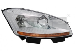 Far Dreapta (H1/H6W/H7, electric, cu motor, culoare insertie: cromat, culoare semnalizator: portocaliu) potrivit CITROEN C4 GRAND PICASSO I, C4 PICASSO I - Img 3