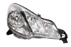 Far Dreapta (H1/H7, electric, cu motor, culoare insert: negru) potrivit CITROEN C3 I, C3 II, DS3